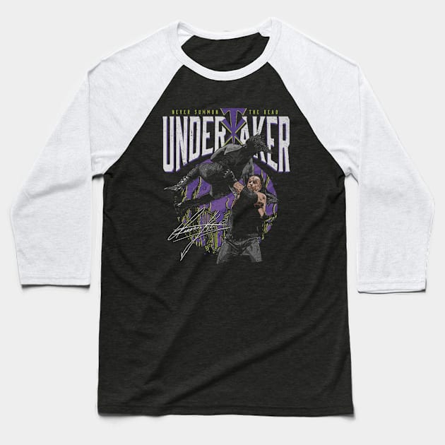 Undertaker Never Summon Baseball T-Shirt by MunMun_Design